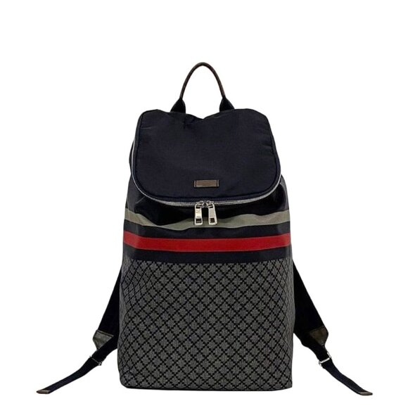 Gucci Backpack Navy Gray Diamante main image 7